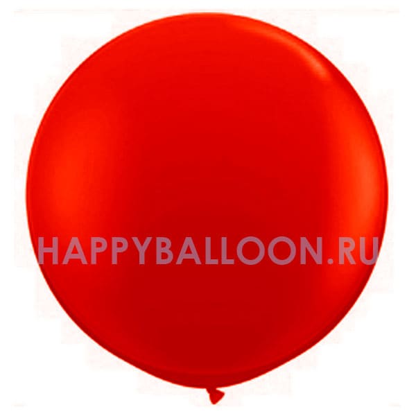 Большой воздушный шар красного цвета 60 см