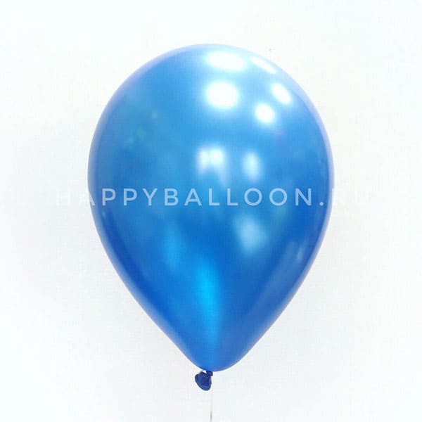 Воздушные шары синие металлик 30 см